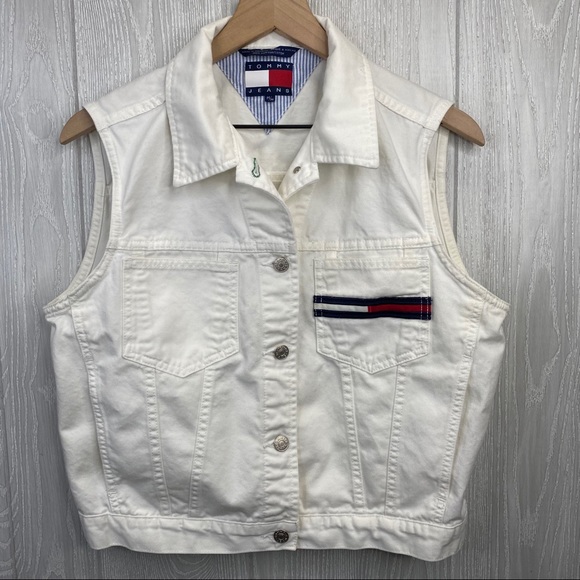 white tommy jeans jacket